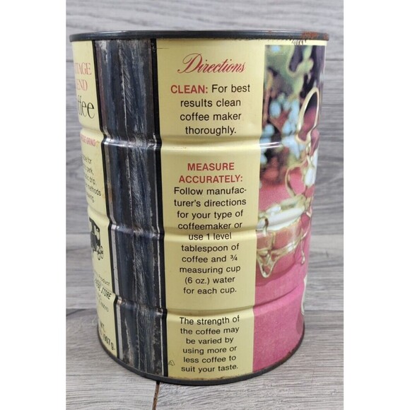 Vintage Heritage Blend 2 lb Empty Coffee Can/J.T.s General Store/Jewel Tea Style - Picture 4 of 6